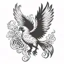 Phoenix harry potter tattoo design idea