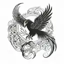 Phoenix harry potter tattoo design idea