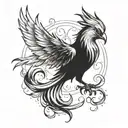 Phoenix harry potter tattoo design idea