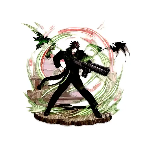 Basilisk dragon with a shogun tattoo design idea