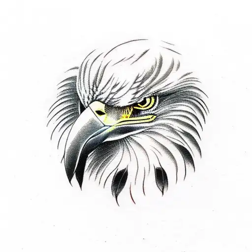 eagle feather tattoo design idea