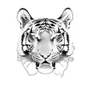 tiger claw marks tattoo design idea