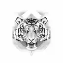 tiger claw marks tattoo design idea