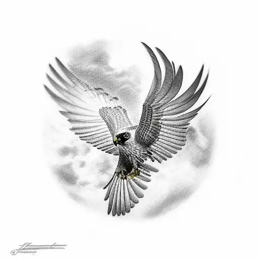 Falcon Wings Tattoo