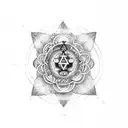 7 chakras tattoo design idea