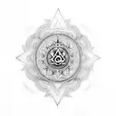 7 chakras tattoo design idea