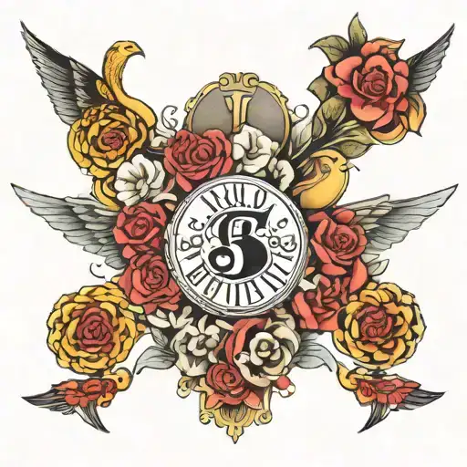 Taylor swift and formula one  tattoo design idea