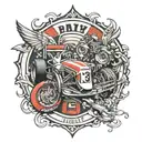 formula one and number 13 tattoo design idea