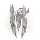 Drumsticks  tattoo design idea