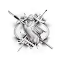 Drumsticks  tattoo design idea