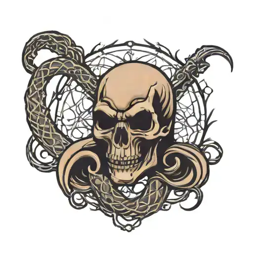 Dark Mark (Death Eater’s Mark) tattoo design idea