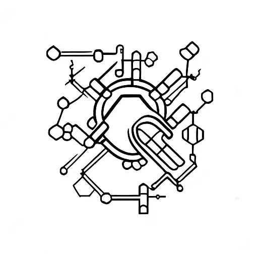 Chemical structure of a favorite pharmaceutical drug tattoo design idea
