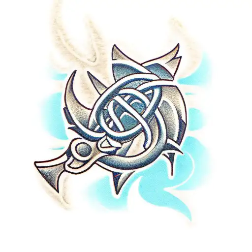 Link Silhouette tattoo design idea