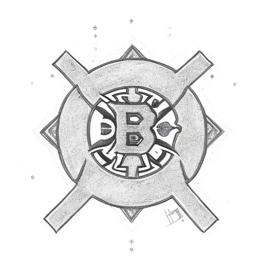 Boston bruins logo and Irish clover tattoo design idea