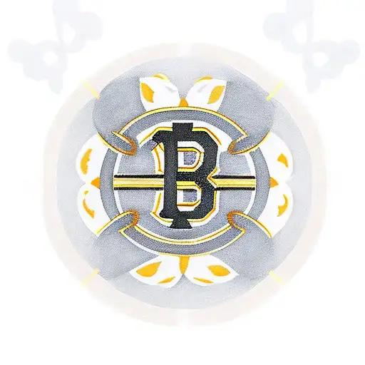 Boston bruins logo in the shape of a clover tattoo design idea
