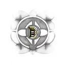 Boston bruins logo and Irish clover tattoo design idea