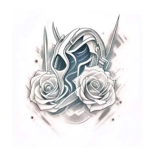 jhin from leauge of legends tattoo design idea