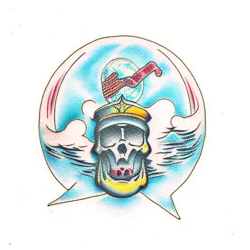 Moon tattoo design idea