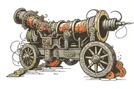 arsenal cannon tattoo design idea