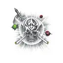 wrath deadly sin tattoo design idea