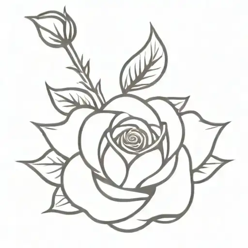 pharmacy logo with pink rose tattoo design idea