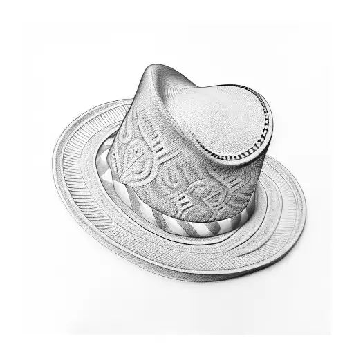 colombian hat  tattoo design idea
