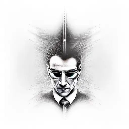 escape the matrix tattoo design idea