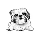 dog shih tzu tattoo design idea