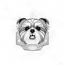 dog shih tzu tattoo design idea
