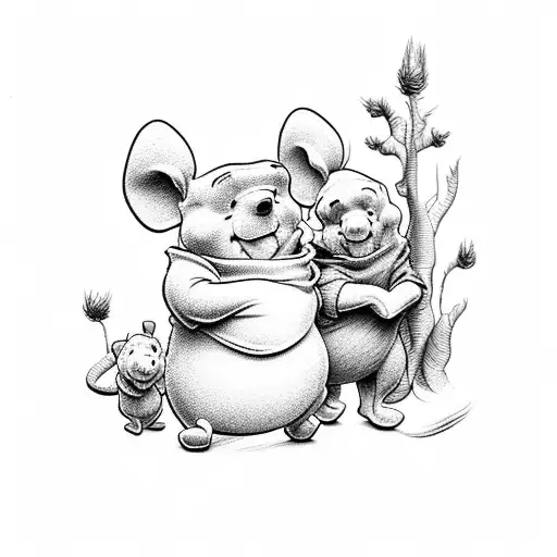 Winnie de Pooh  tattoo design idea