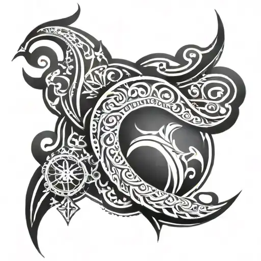 ornaments on biceps signifying power wisdom tattoo design idea
