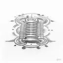 giant iron screw tattoo design idea