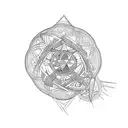 infinity with 3 hearts tattoo design idea