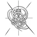 infinity with 3 hearts tattoo design idea