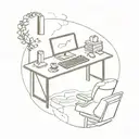 secretary and journal style tattoo design idea