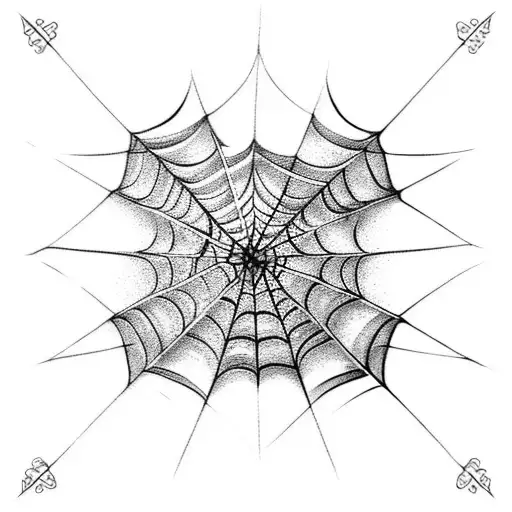 Spider Web tattoo design idea