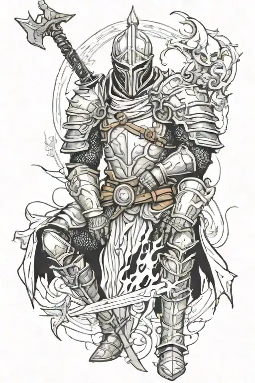 video games Dark Souls tattoo design idea