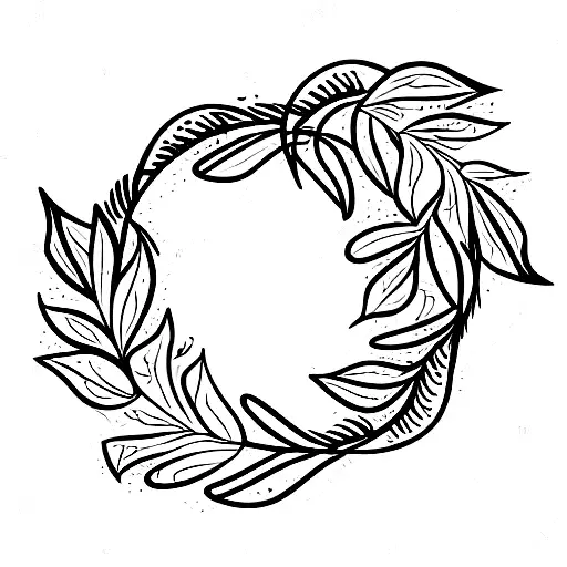 vines with spirals, leaves and flowers tattoo design idea