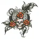 based on vertical horizontal graph    tattoo design idea