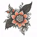 based on vertical horizontal graph    tattoo design idea