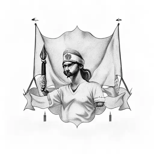 Bella Ciao With Italian flag tattoo design idea