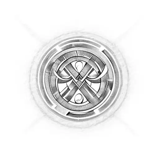 triskelion abdomen  tattoo design idea