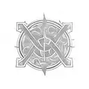 triskelion abdomen  tattoo design idea