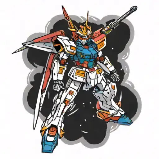 gundam eings tattoo design idea