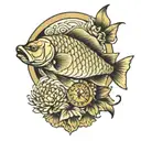 arowana time piece tattoo design idea