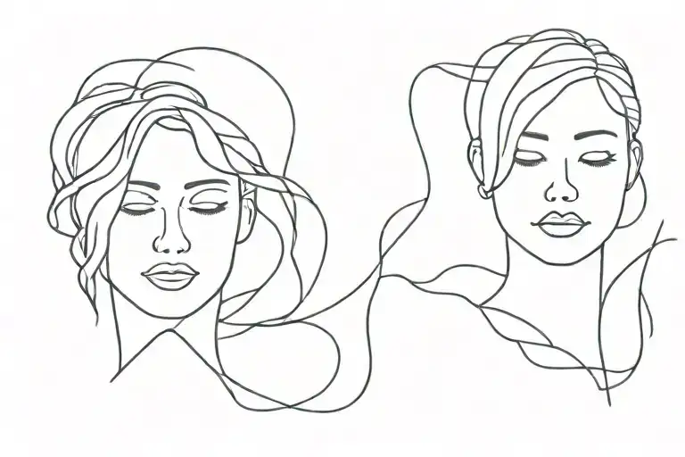mental health struggles tattoo design idea