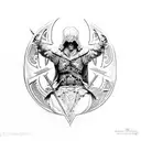 assassin's Creed Valhalla  tattoo design idea