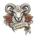 worthy is the lamb who was slain to break the seal and open the scroll  tattoo design idea