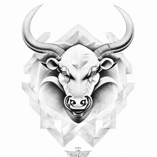 stier wird von skorpion gestochen tattoo design idea