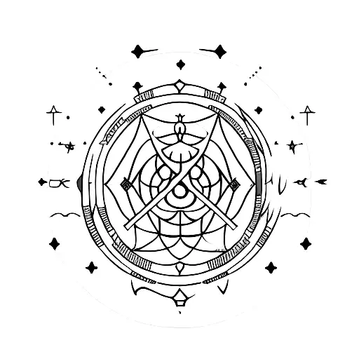 aylin Scorpio twin flame Emre Sagittarius  tattoo design idea